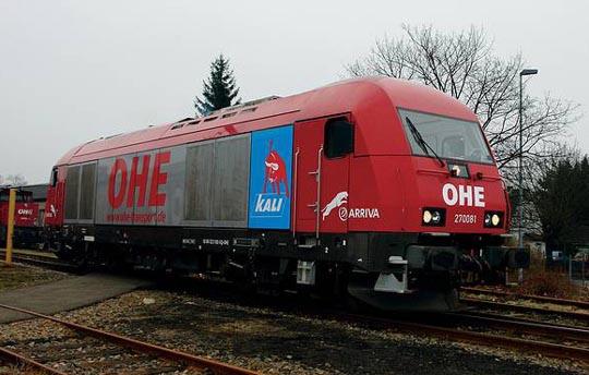 Diesel locomotive class 270 OHE (3-RAIL AC)<br /><a href='images/pictures/Roco/68837.jpg' target='_blank'>Full size image</a>